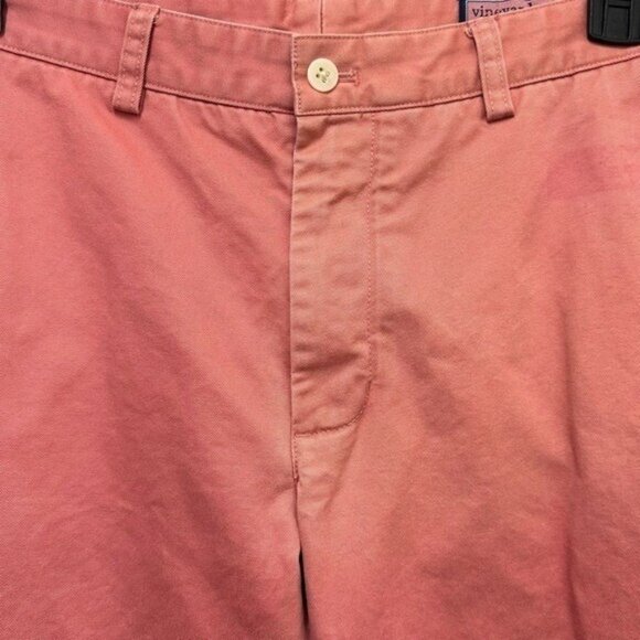 Vineyard Vines Club Pant Men's 30x30 Salmon Pink Chino Twill Flat Front Straight - Picture 7 of 9